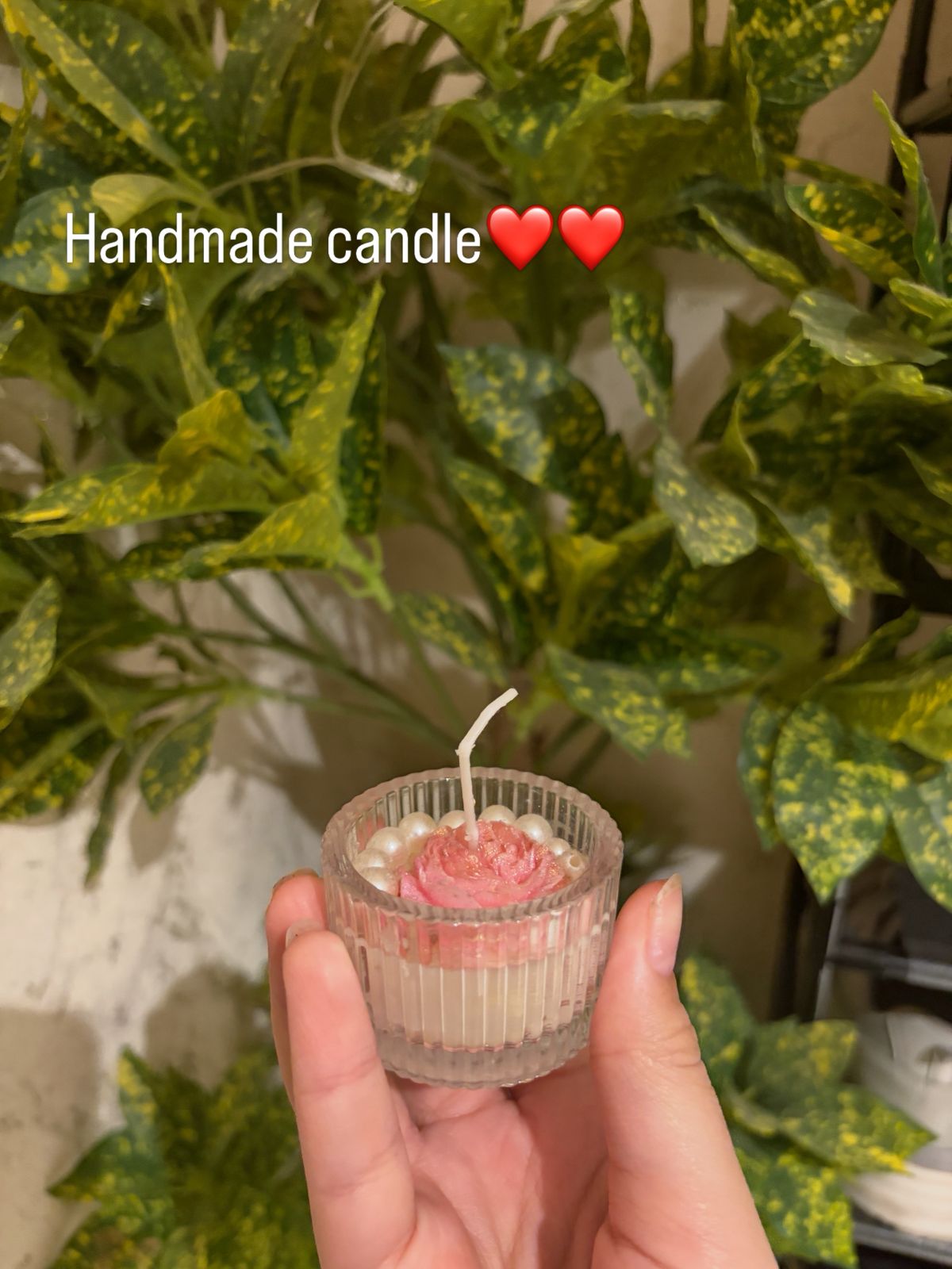 Blush Flame Candle
